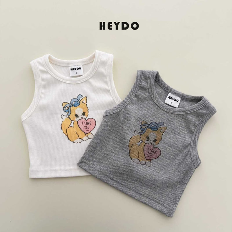 Heydo - Korean Children Fashion - #discoveringself - Love Cat Sleeveless