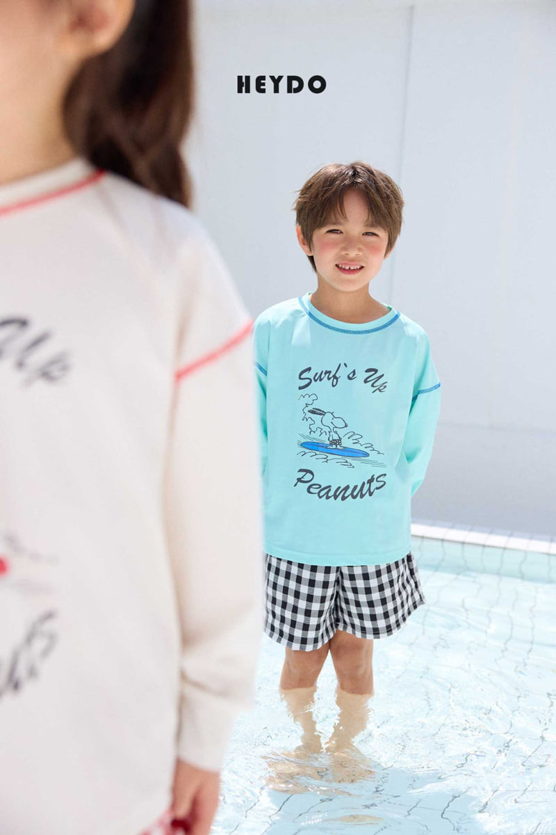 Heydo - Korean Children Fashion - #kidsshorts - Surf Snoopy Tee - 11