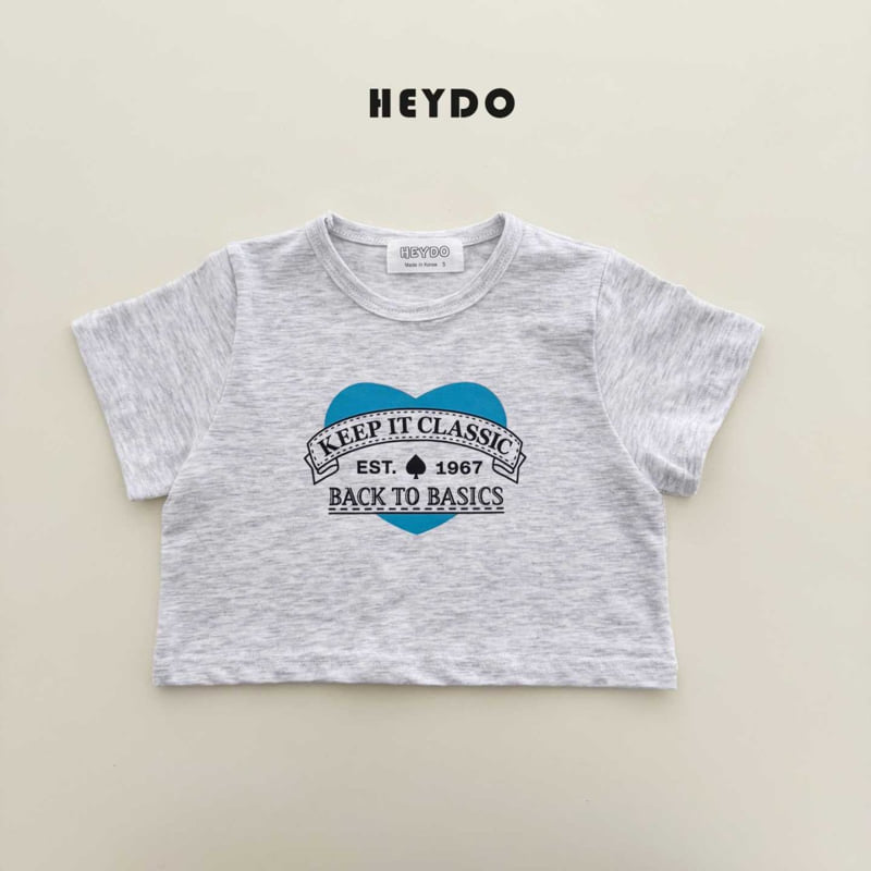 Heydo - Korean Children Fashion - #kidsshorts - Heart Tee - 5