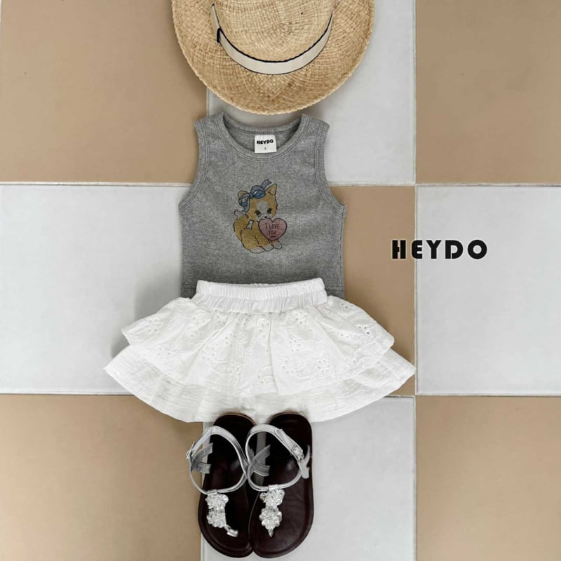 Heydo - Korean Children Fashion - #littlefashionista - Love Cat Sleeveless - 7