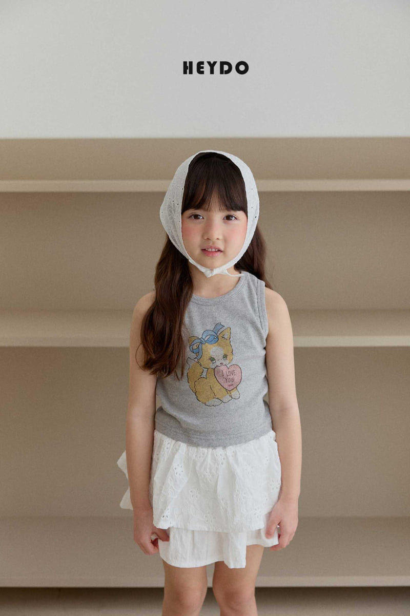 Heydo - Korean Children Fashion - #magicofchildhood - Love Cat Sleeveless - 8
