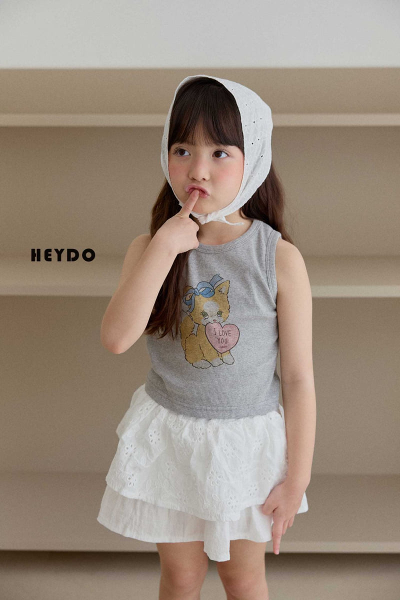 Heydo - Korean Children Fashion - #minifashionista - Love Cat Sleeveless - 9