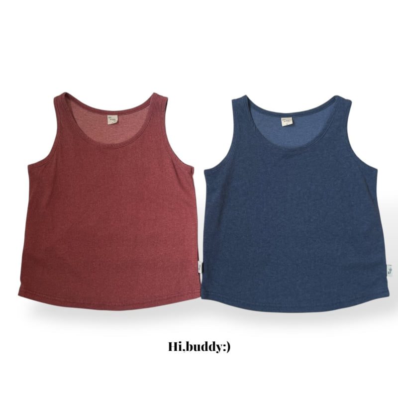 Hi buddy - Korean Children Fashion - #kidsstore - Blueberry Sleeveless
