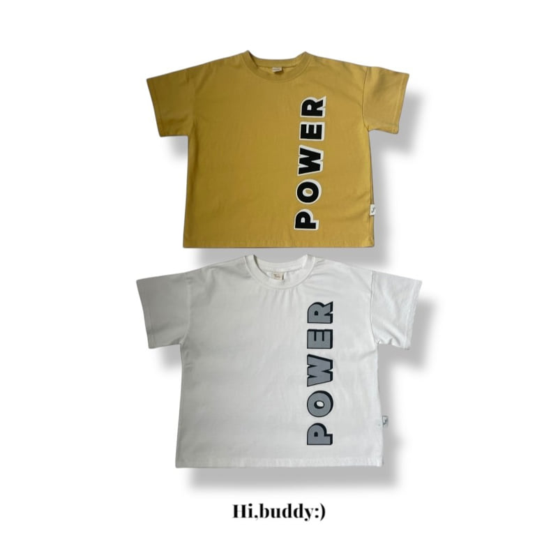 Hi buddy - Korean Children Fashion - #kidzfashiontrend - Power Tee