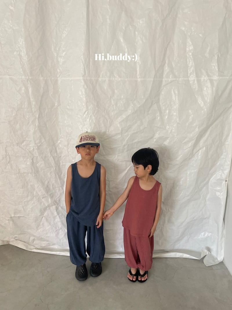 Hi buddy - Korean Children Fashion - #toddlerclothing - Blueberry Sleeveless - 9