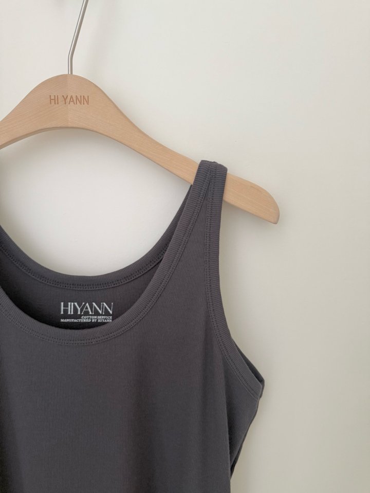 Hiyann - Korean Women Fashion - #momslook - Ribbed Sleeveless - 9