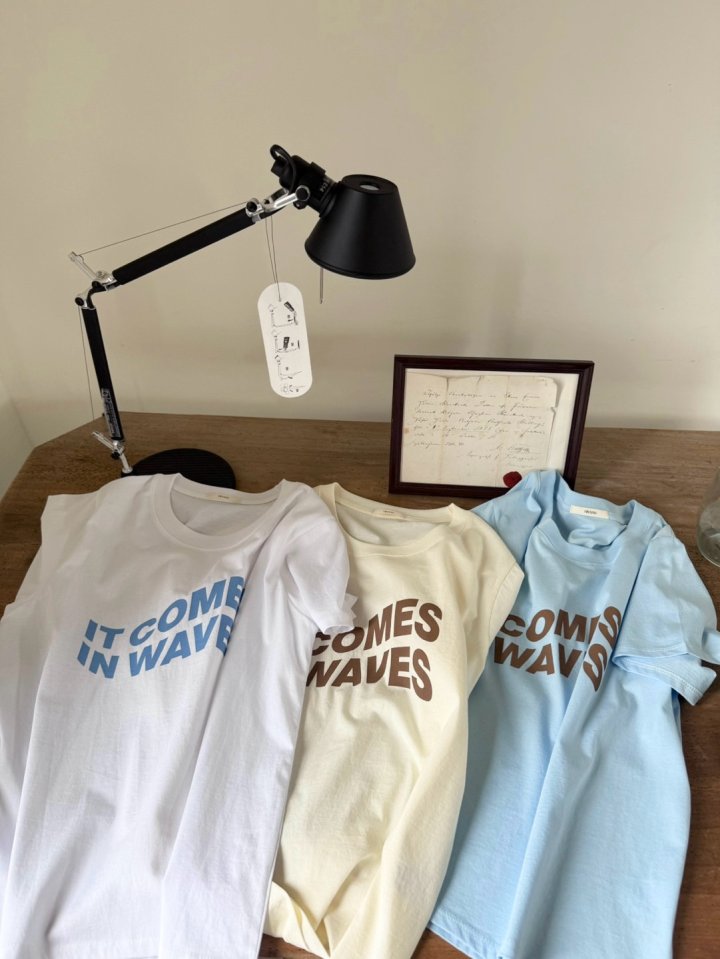 Hiyann - Korean Women Fashion - #momslook - Wave Tee - 5