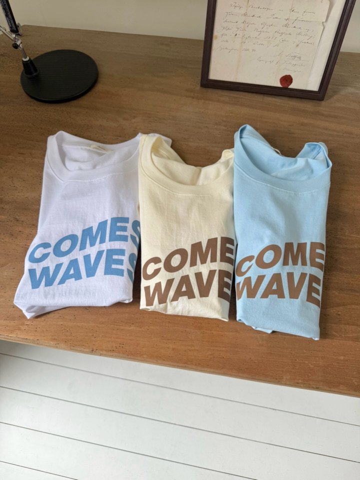 Hiyann - Korean Women Fashion - #momslook - Wave Tee - 7