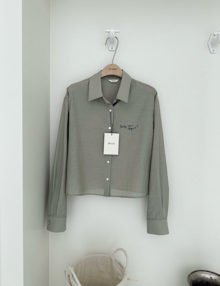 Hiyann - Korean Women Fashion - #momslook - Cropped Rora Shirt - 7