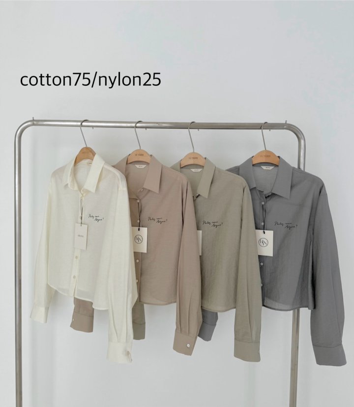 Hiyann - Korean Women Fashion - #pursuepretty - Cropped Rora Shirt
