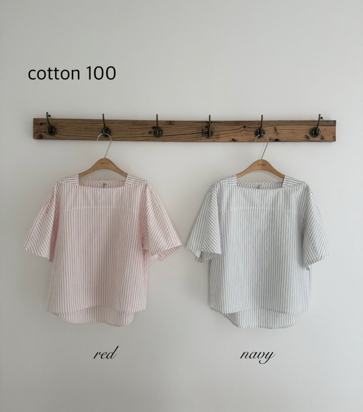 Hiyann - Korean Women Fashion - #romanticstyle - Salt Short Sleeve Blouse