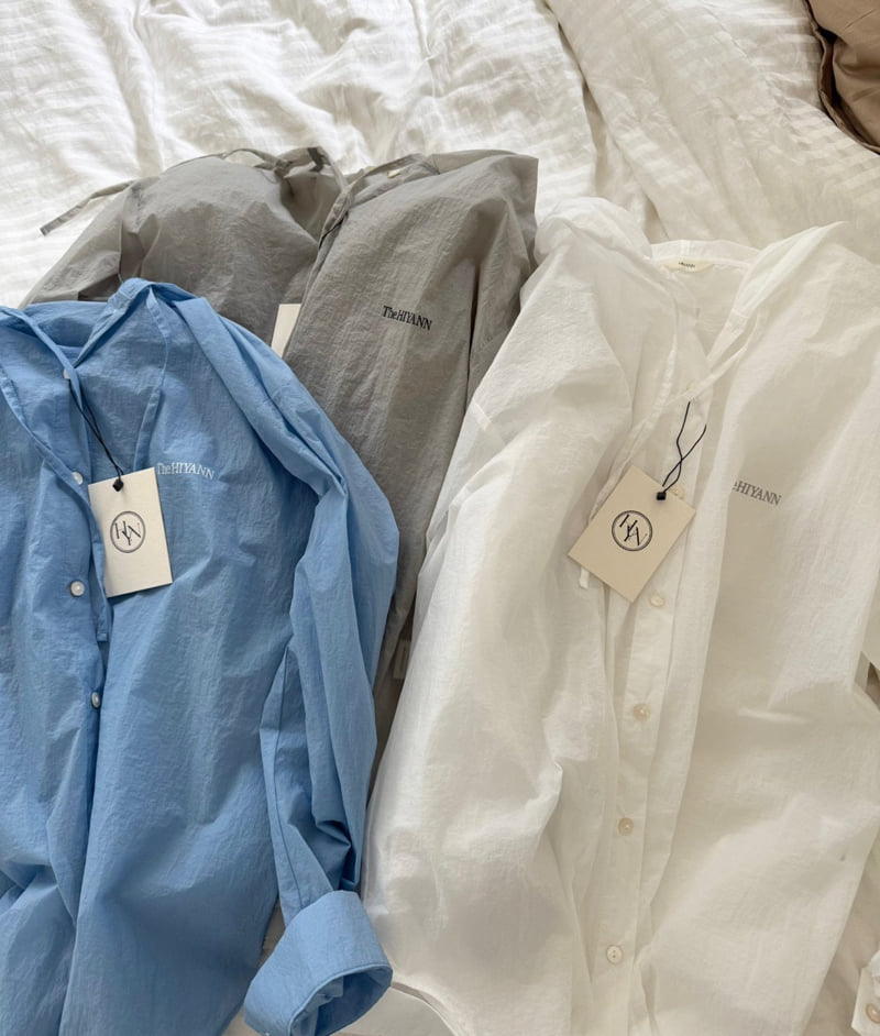 Hiyann - Korean Women Fashion - #vintageinspired - Rain Hooded Shirt - 12
