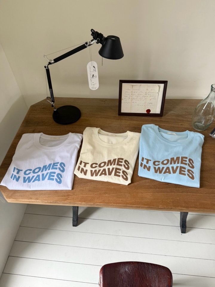 Hiyann - Korean Women Fashion - #womensfashion - Wave Tee - 6