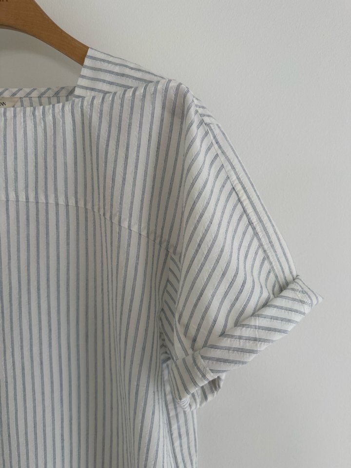 Hiyann - Korean Women Fashion - #womensfashion - Salt Short Sleeve Blouse - 8