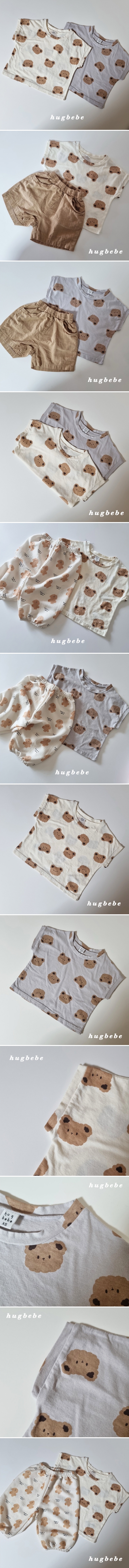 Hug Bebe - Korean Children Fashion - #magicofchildhood - Teddy Bear Tee