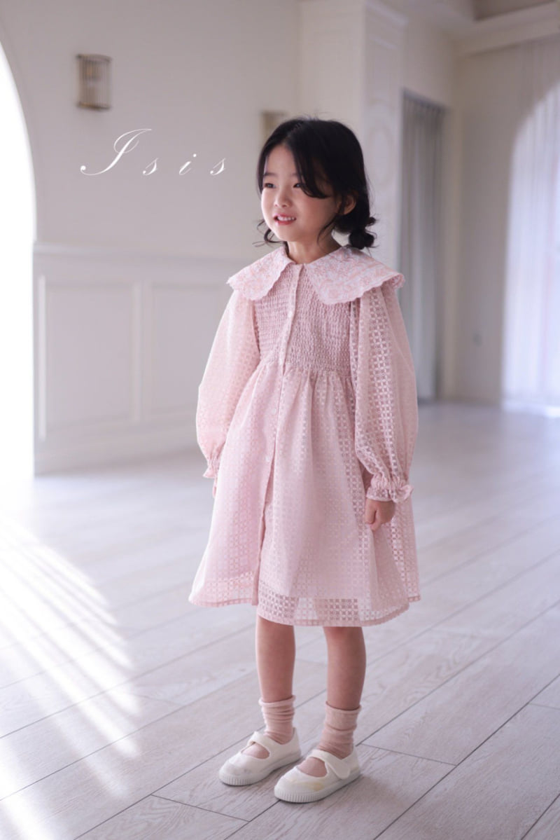 Isis - Korean Children Fashion - #Kfashion4kids - Lace Big Collar One-piece - 8