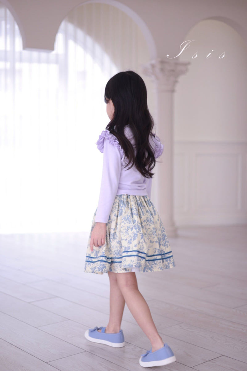 Isis - Korean Children Fashion - #Kfashion4kids - Floral Double-Line Skirt - 7