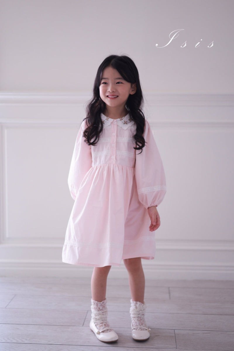 Isis - Korean Children Fashion - #Kfashion4kids - 3-Layer Lace One-piece - 6