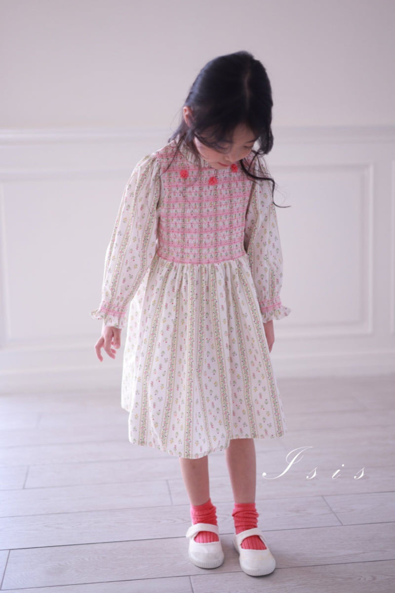 Isis - Korean Children Fashion - #kidzfashiontrend - Vertical Floral One-piece - 4