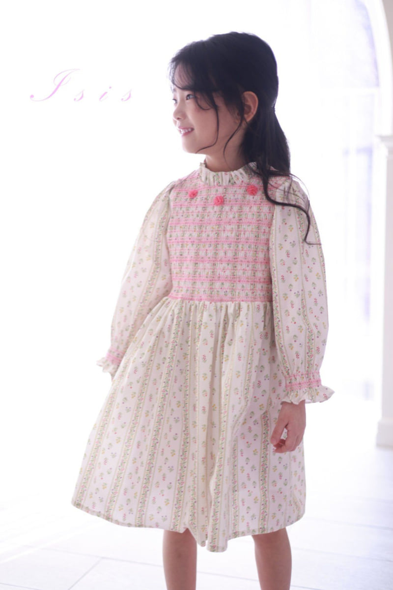Isis - Korean Children Fashion - #kidsstore - Vertical Floral One-piece - 2