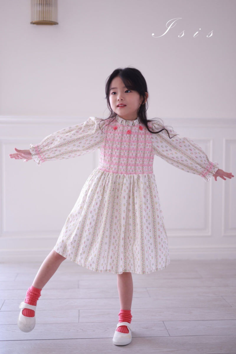 Isis - Korean Children Fashion - #littlefashionista - Vertical Floral One-piece - 5