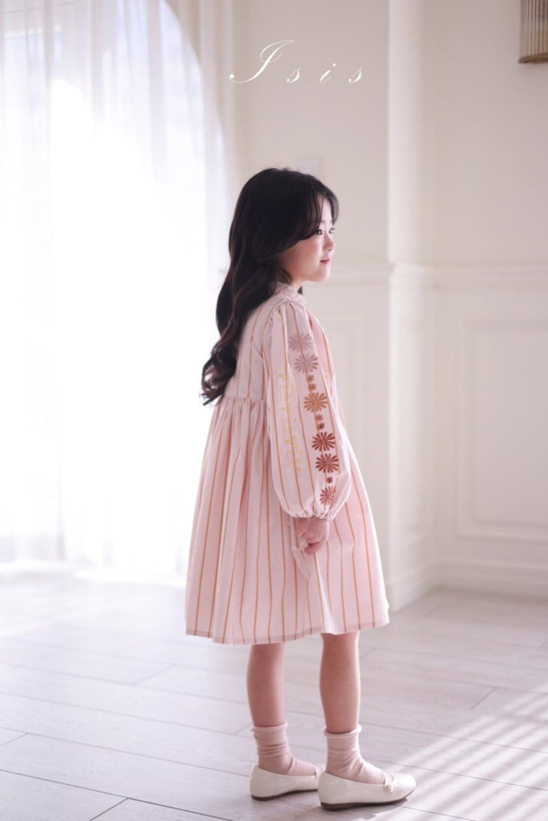 Isis - Korean Children Fashion - #magicofchildhood - Embroidered Sleeve One-piece - 7