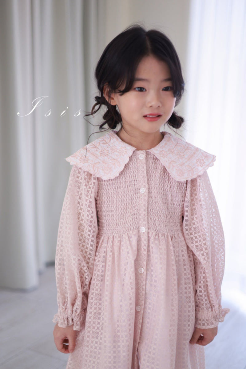 Isis - Korean Children Fashion - #prettylittlegirls - Lace Big Collar One-piece - 12