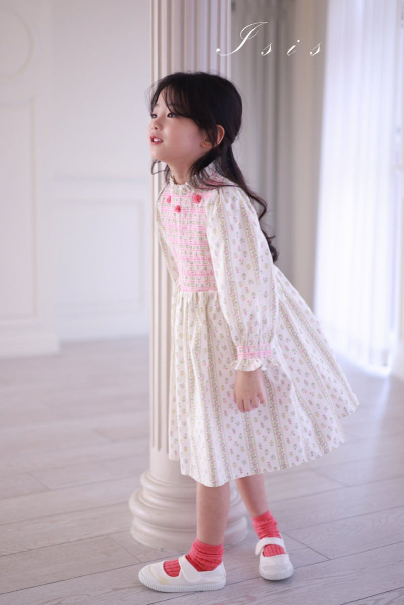 Isis - Korean Children Fashion - #stylishchildhood - Vertical Floral One-piece - 11