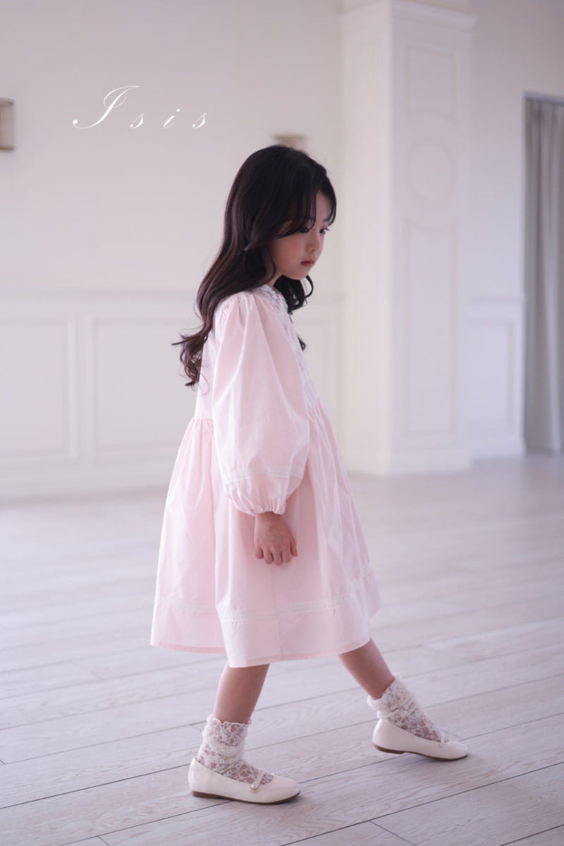 Isis - Korean Children Fashion - #toddlerclothing - 3-Layer Lace One-piece - 12