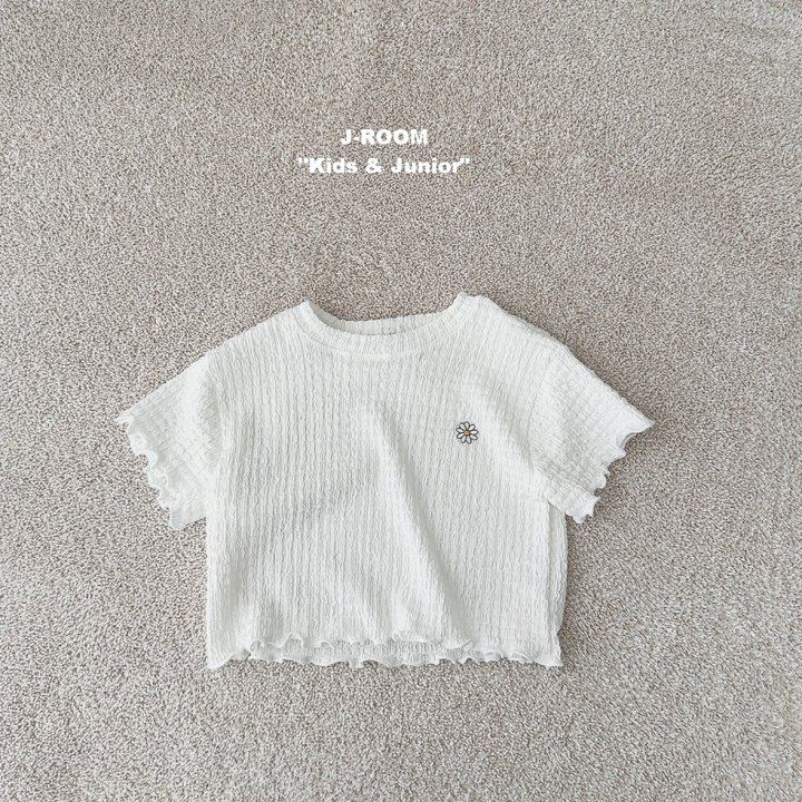 J-Room - Korean Children Fashion - #Kfashion4kids - Picnic Embroidery Crop Tee - 8