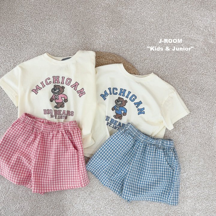 J-Room - Korean Children Fashion - #fashionkids - Michigan Check Set - 2