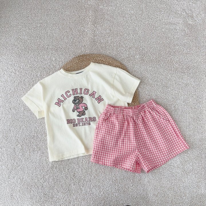 J-Room - Korean Children Fashion - #littlefashionista - Michigan Check Set - 7