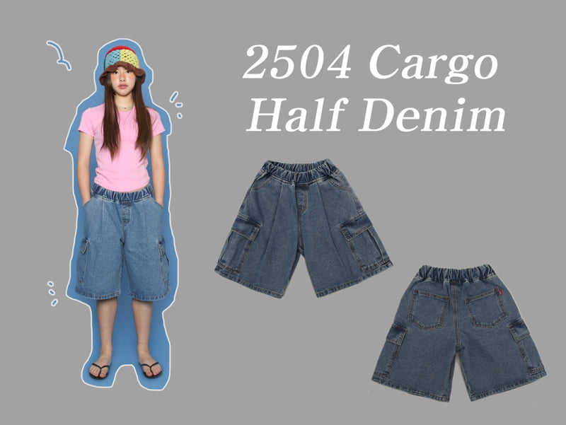Jenny Basic - Korean Children Fashion - #designkidswear - 2504 Cargo Denim Shorts