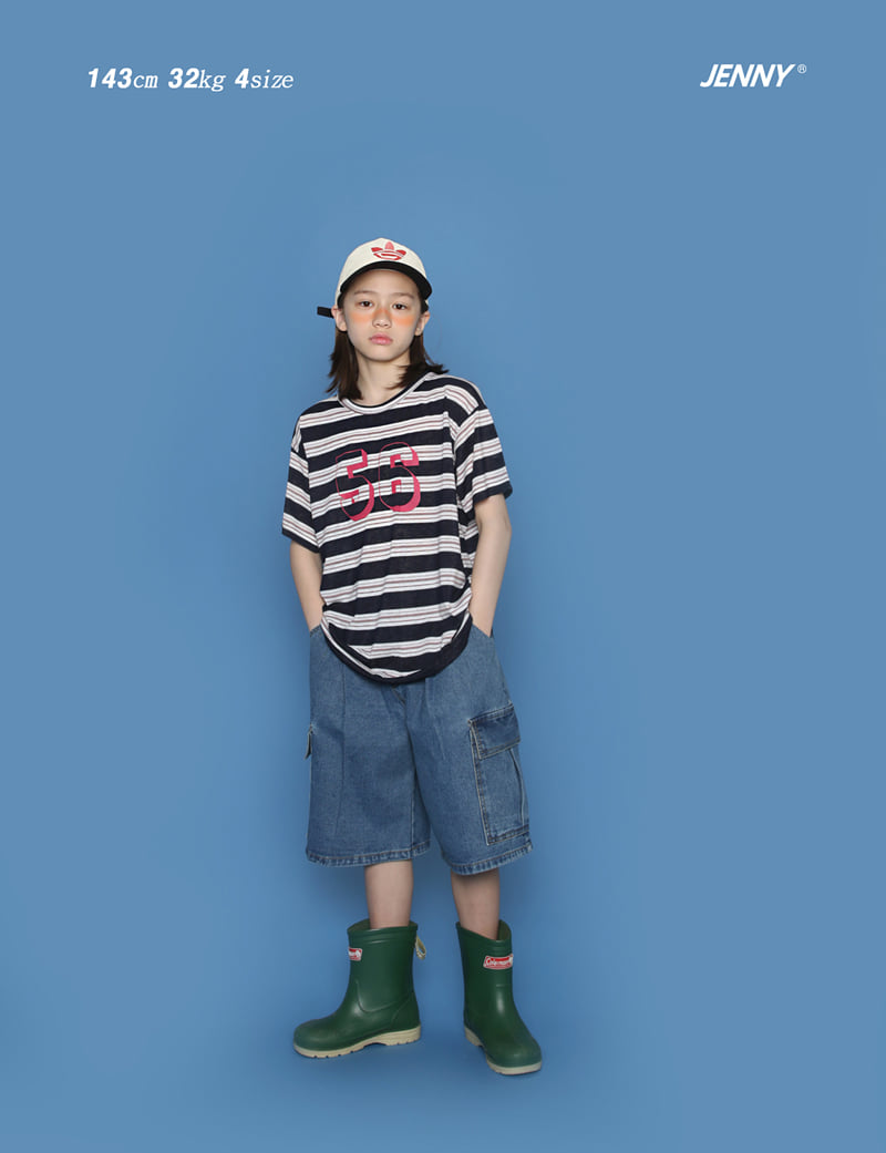 Jenny Basic - Korean Children Fashion - #discoveringself - 2504 Cargo Denim Shorts - 2