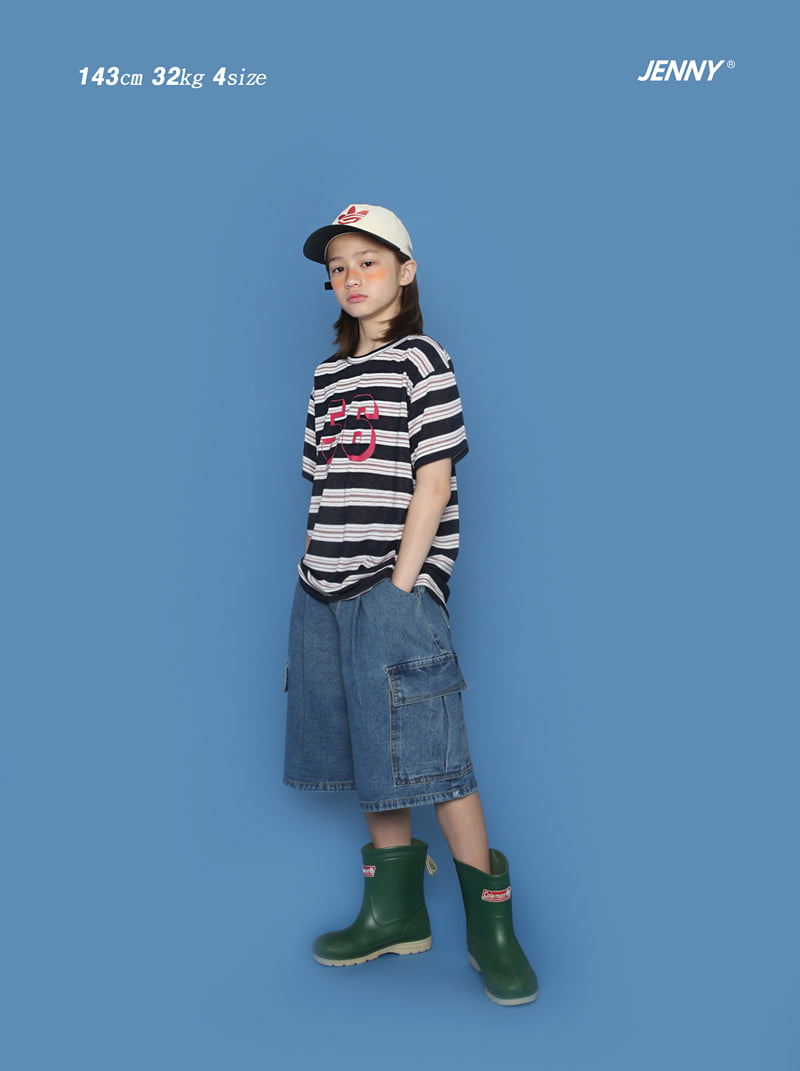 Jenny Basic - Korean Children Fashion - #fashionkids - 2504 Cargo Denim Shorts - 3