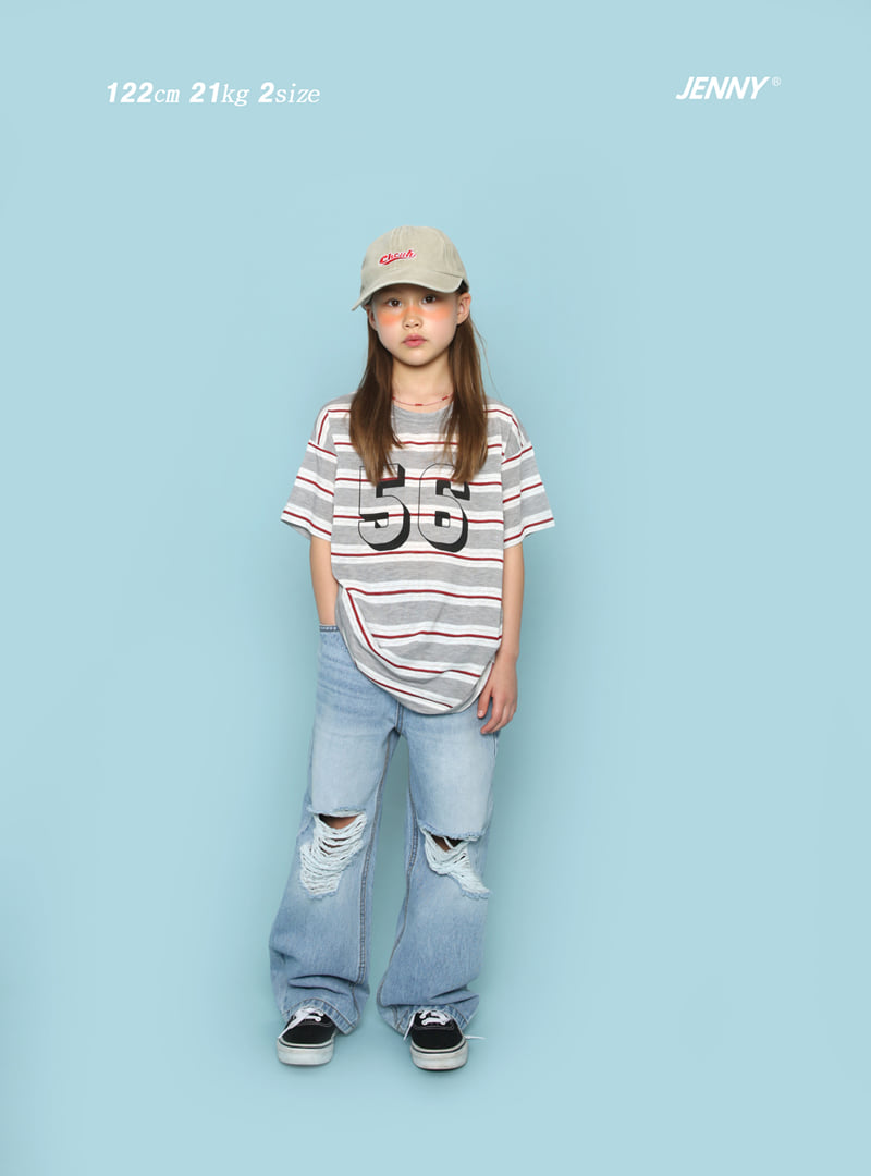 Jenny Basic - Korean Children Fashion - #prettylittlegirls - 2505 Vintage Denim Pants - 6
