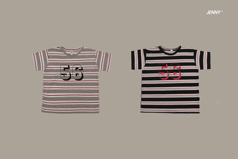 Jenny Basic - Korean Children Fashion - #todddlerfashion - 56 Stripe Tee - 9