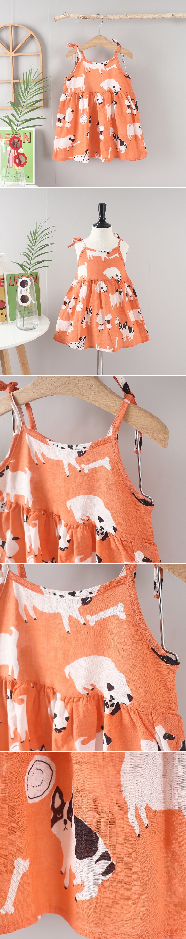 Jierang - Korean Children Fashion - #discoveringself - Puppy Strap One-piece