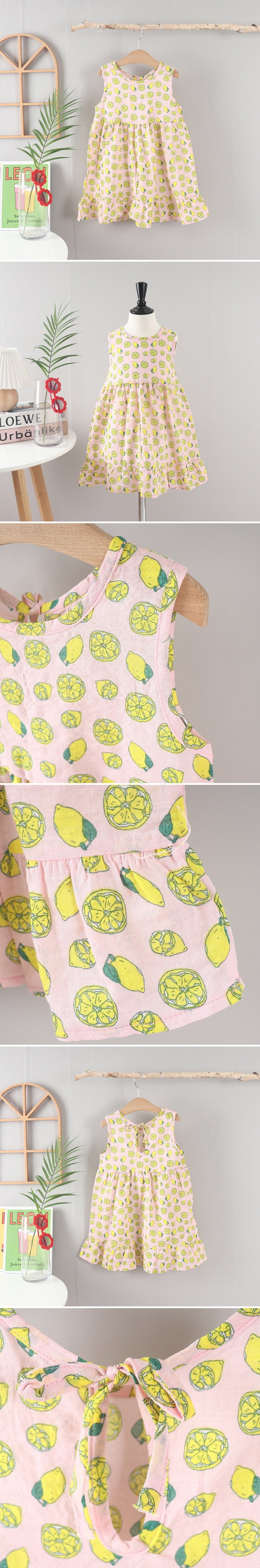 Jierang - Korean Children Fashion - #minifashionista - Refreshing Shirring Sleeveless One-piece