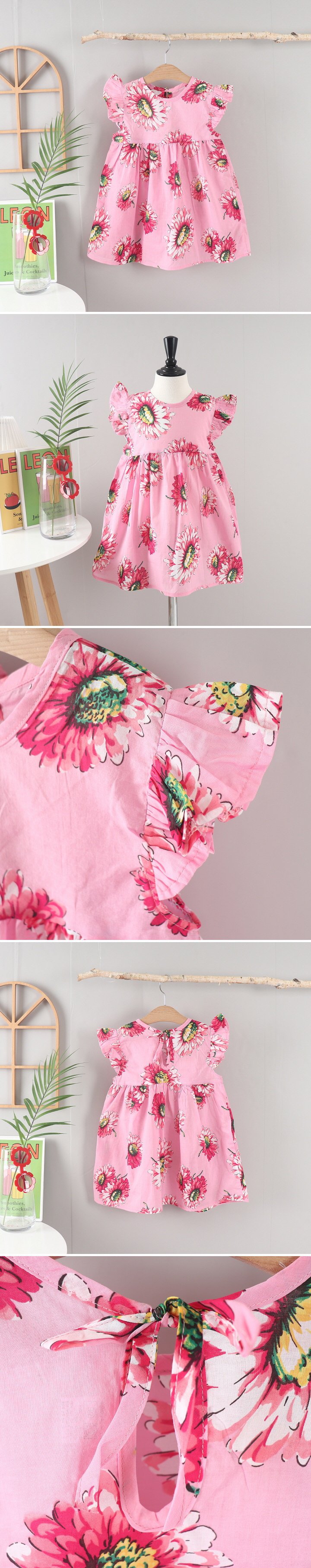 Jierang - Korean Children Fashion - #toddlerclothing - Daisy Wing One-piece