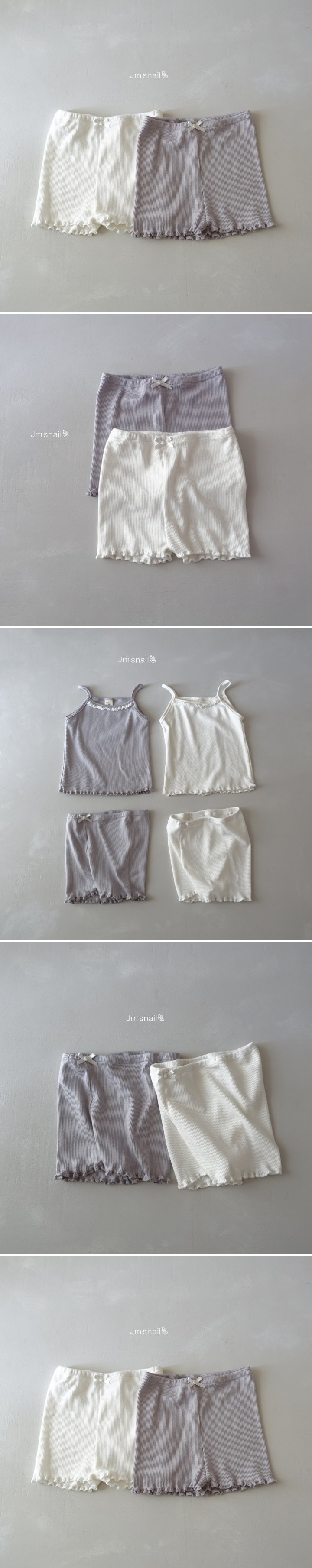 Jm Snail - Korean Children Fashion - #childrensboutique - Inner Ribbed Short Leggings