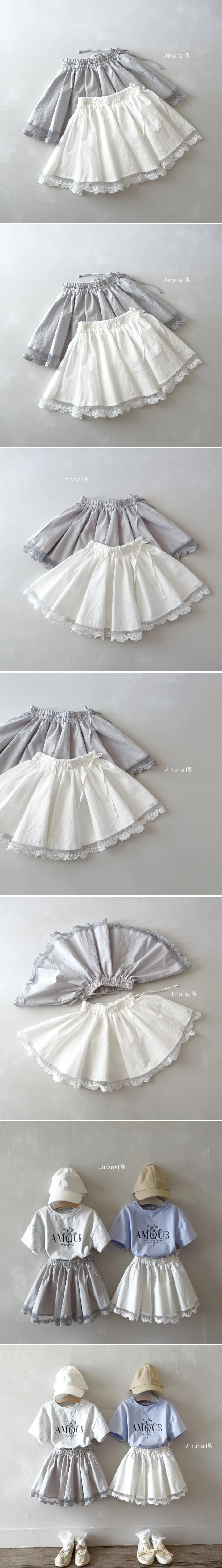 Jm Snail - Korean Children Fashion - #designkidswear - Garment Flare Skirt