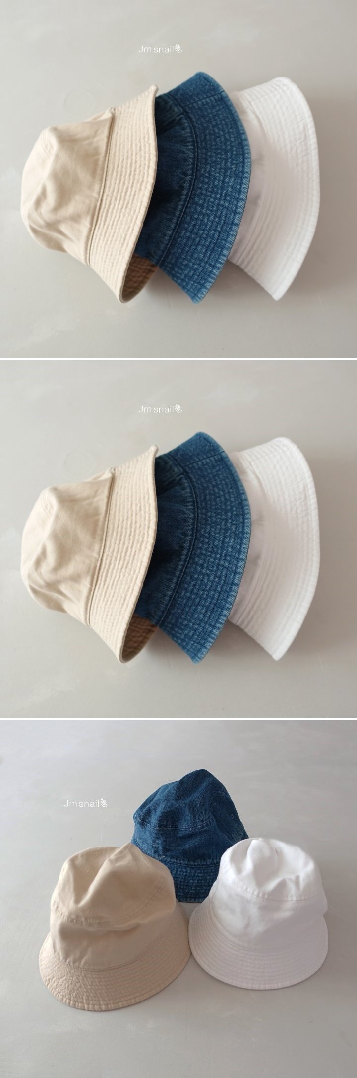 Jm Snail - Korean Children Fashion - #prettylittlegirls - Denim Bucket Hat