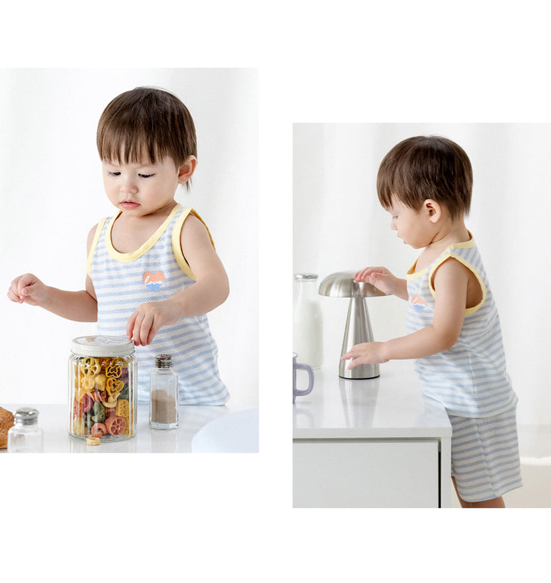 Kids Clara - Korean Baby Fashion - #babyboutique - Mesh Baby Sleeveless Easywear - 4