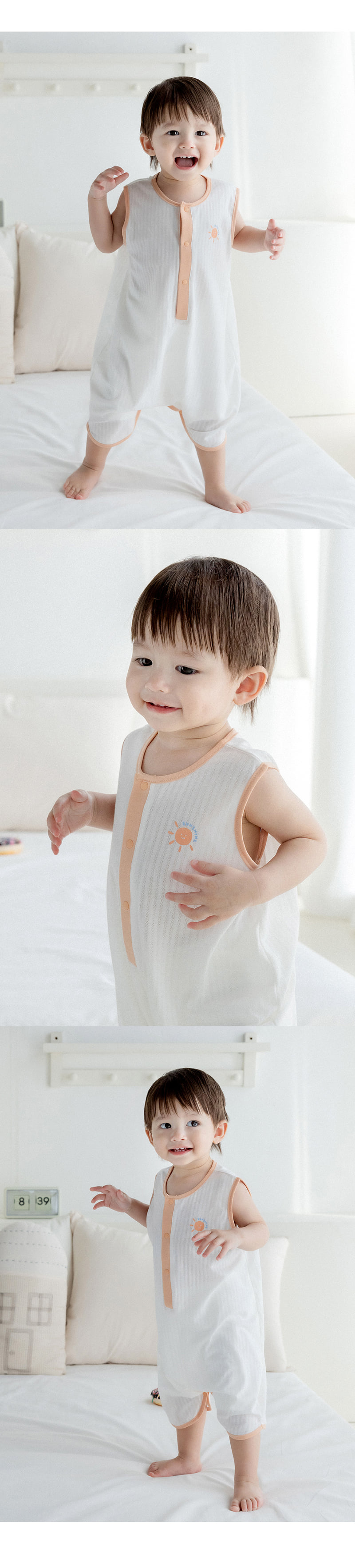 Kids Clara - Korean Baby Fashion - #babyfashion - Cooling Bamboo Baby Sleep Vest - 5