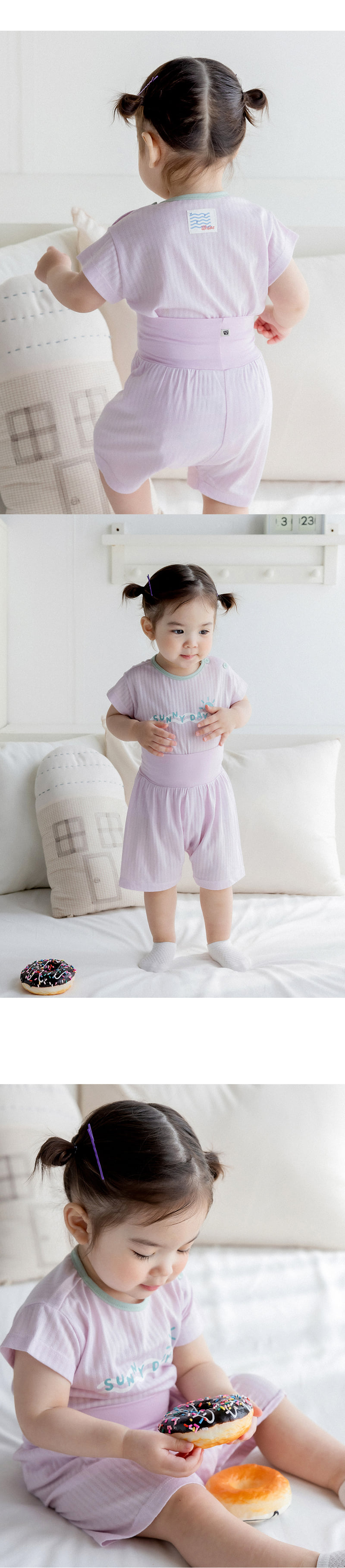Kids Clara - Korean Baby Fashion - #babygirlfashion - Cooling Comfy Belly Baby Easywear - 9