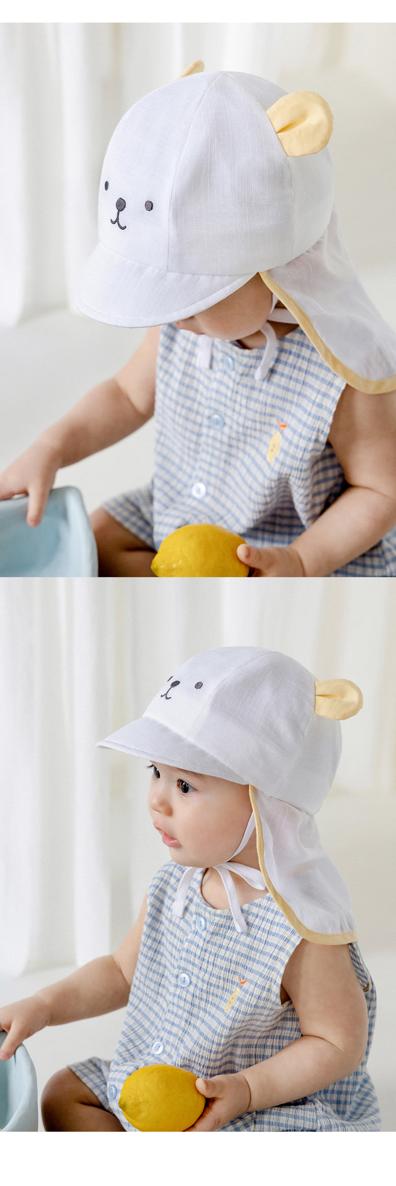 Kids Clara - Korean Baby Fashion - #babyoninstagram - Baby Baby Flap Cap - 6