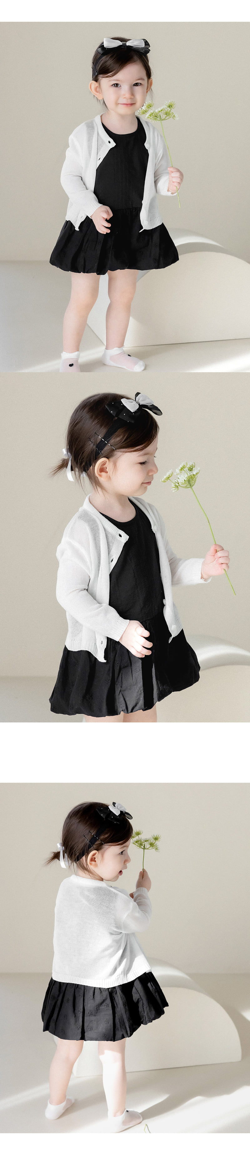 Kids Clara - Korean Baby Fashion - #babyoutfit - Mine Knit Baby Cardigan - 2