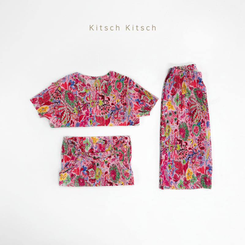 Kitsch Kitsch - Korean Children Fashion - #littlefashionista - Bonbon Pleats Set (set of 3) - 6