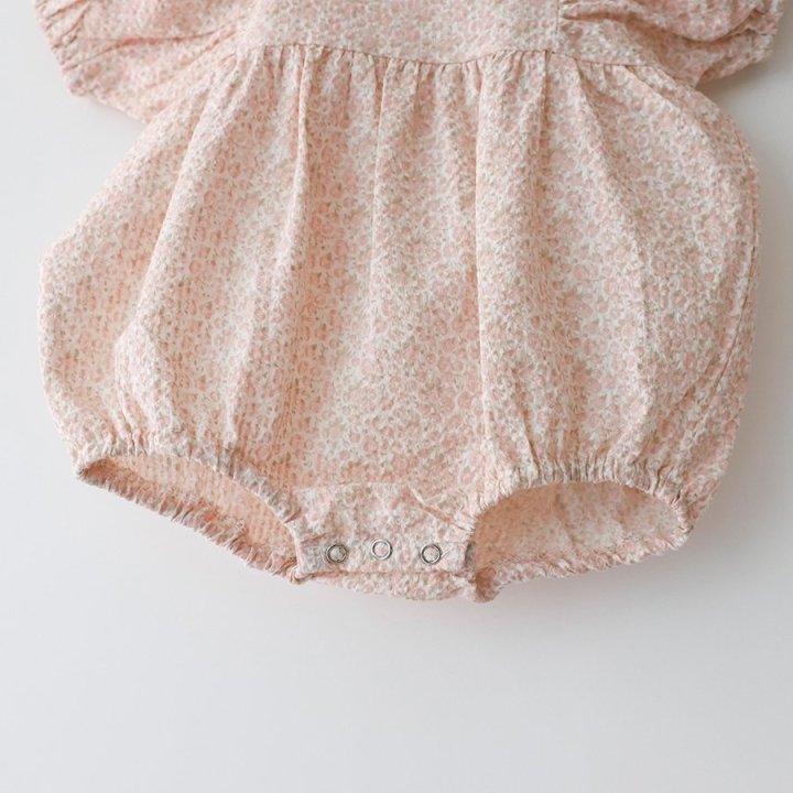 Lemonade - Korean Baby Fashion - #babyclothing - Watercolor (Romper + Hat Set) - 8